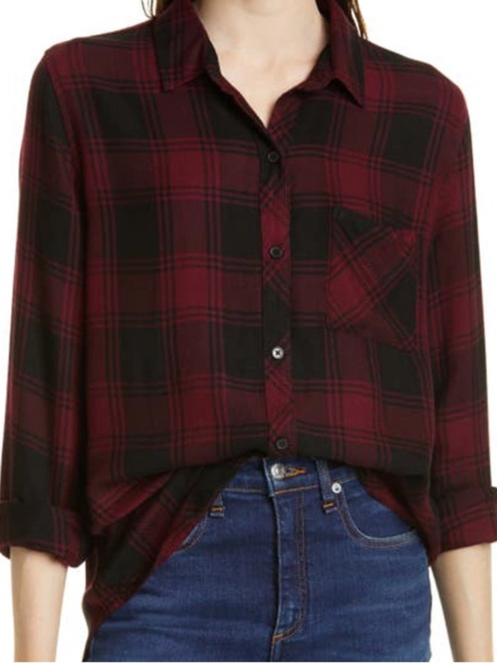 Rails Hunter Shirt cranberry ash women’s medium